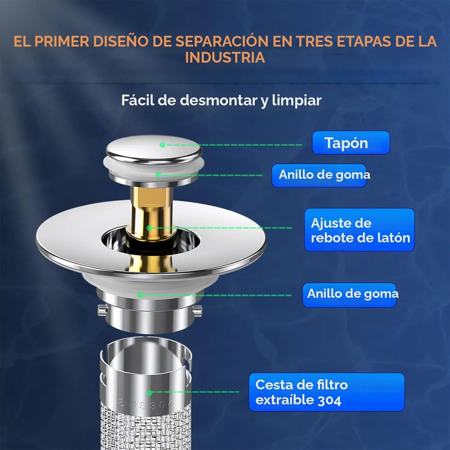 RescueDrain™ | El tapón que cuida tus tuberias y tus objetos valiosos