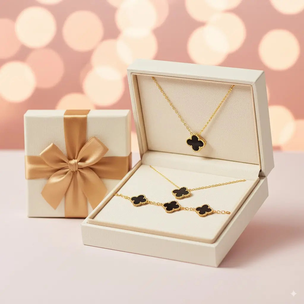 Collar + Pulsera Unisex | Regala suerte y estilo en Amor y Amistad + CAJA GRATIS 🎁