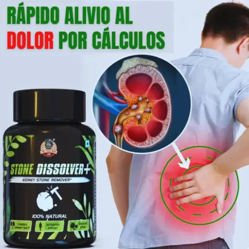 Stone Dissolver (2×1) 🔥 Libera tus riñones, sin cirugías ni dolor.