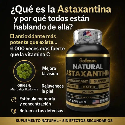 Astaxantina Natural: Recupera tu vista, piel radiante y energía