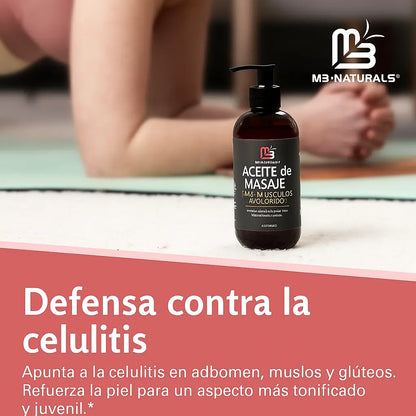 M3Naturals Muscle Oil Massage 250ml | Despídete de la celulitis y el dolor en un solo paso!