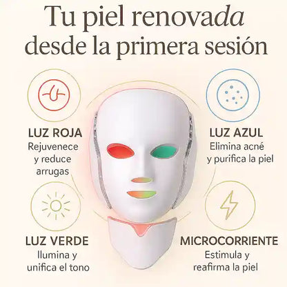 Máscara LED + led de cuello totalmente GRATIS 🎁