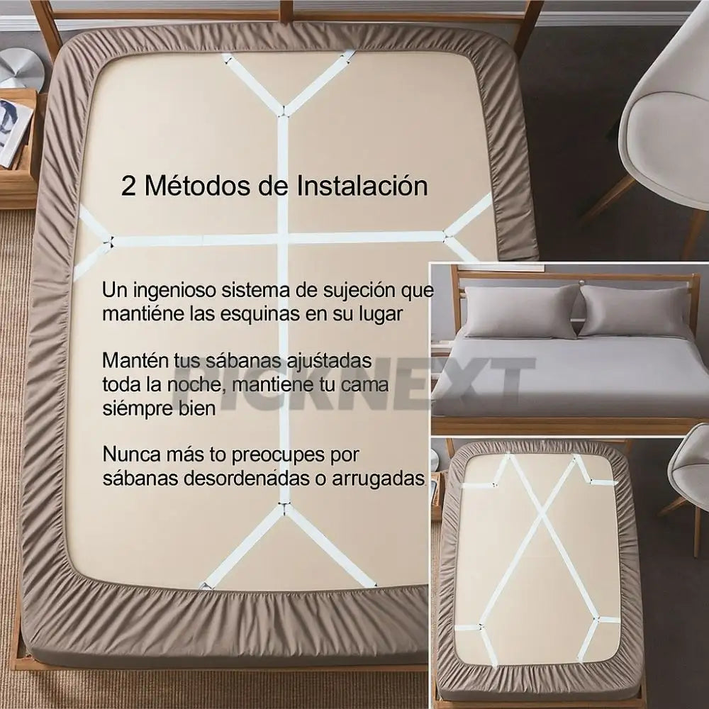 SleepGrip™ | Sujetadores De Sabanas tu cama queda perfecta en segundos!