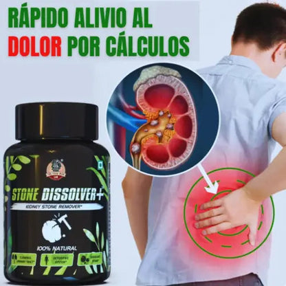 Stone Dissolver (2×1) 🔥 Libera tus riñones, sin cirugías ni dolor.