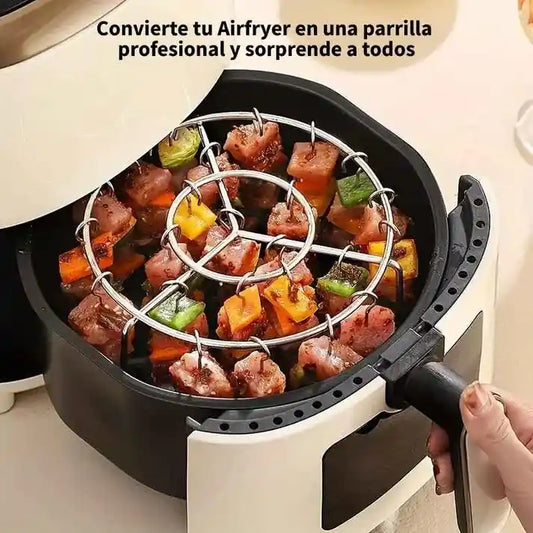Parrilla Redonda para Pinchos en Airfryer